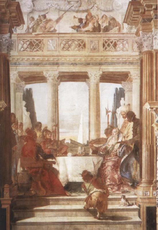 Giovanni Battista Tiepolo The Banquet of Cleopatra Sweden oil painting art